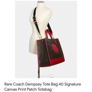 Coach Dempsey 40 Signature Patch Canvas Tote Bag